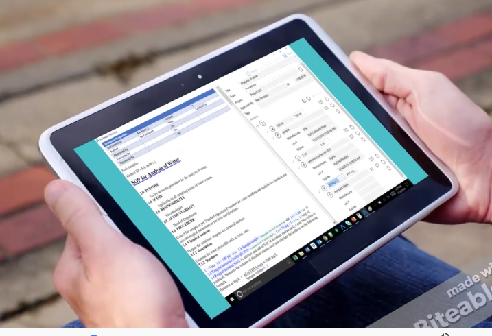 SOP interface showing step structure