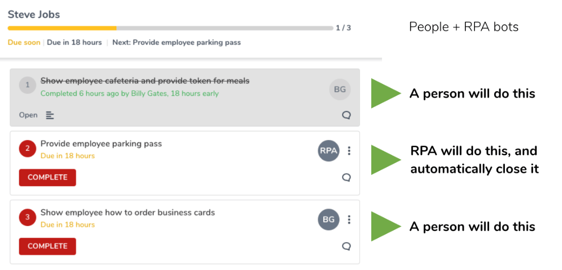 Tallyfy workflow management software for RPA