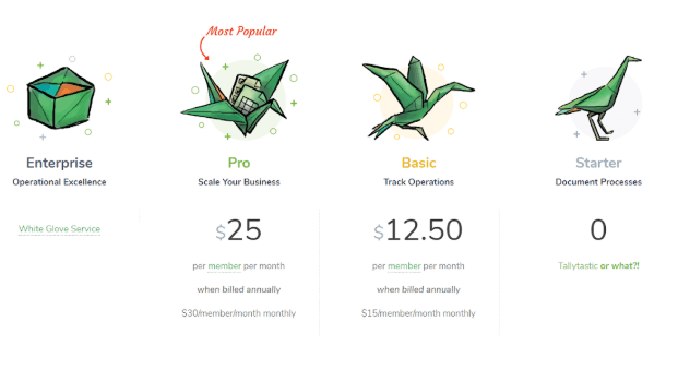 tallyfy pricing model