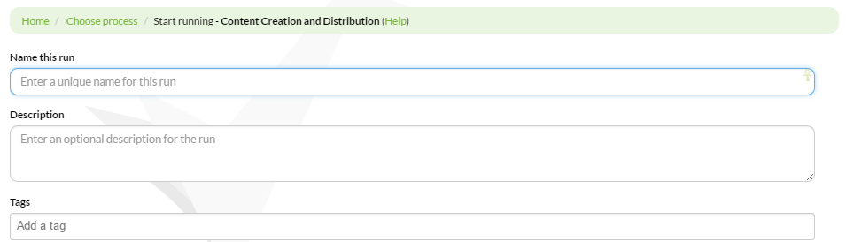 new publishing workflow run