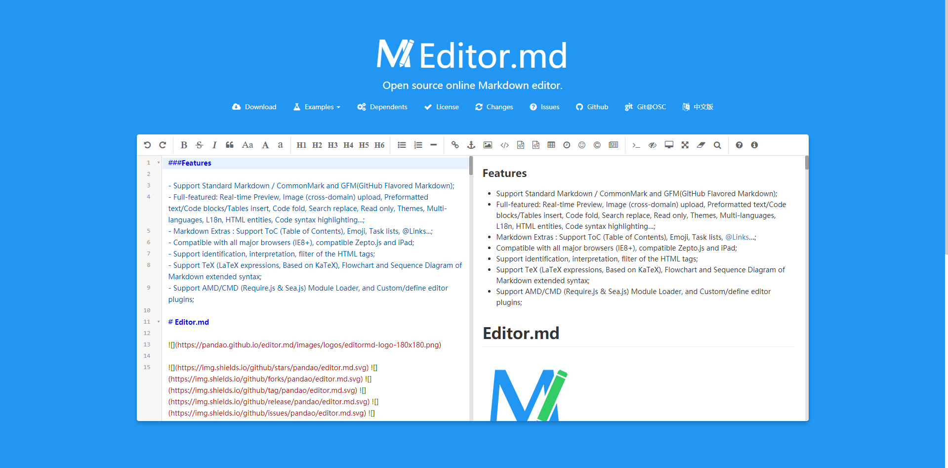 editor.md software documentation tool