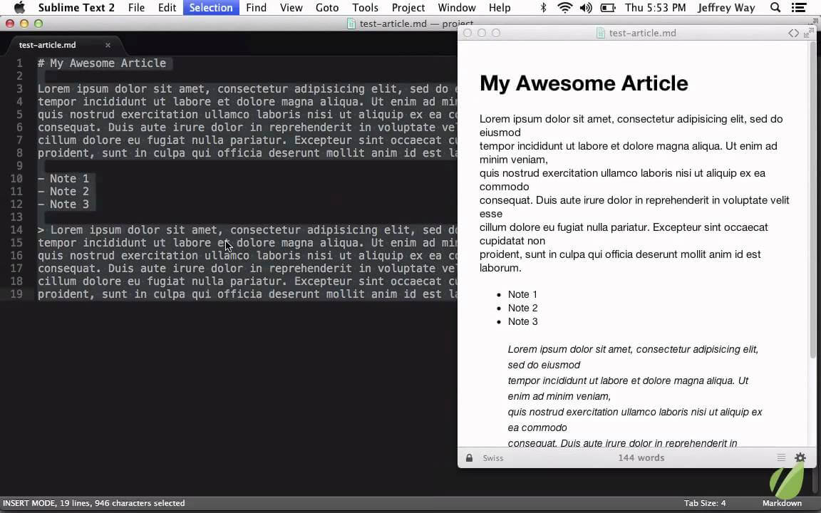 sublime text software documentation tool