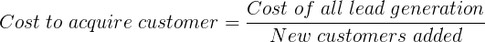 CAC formula