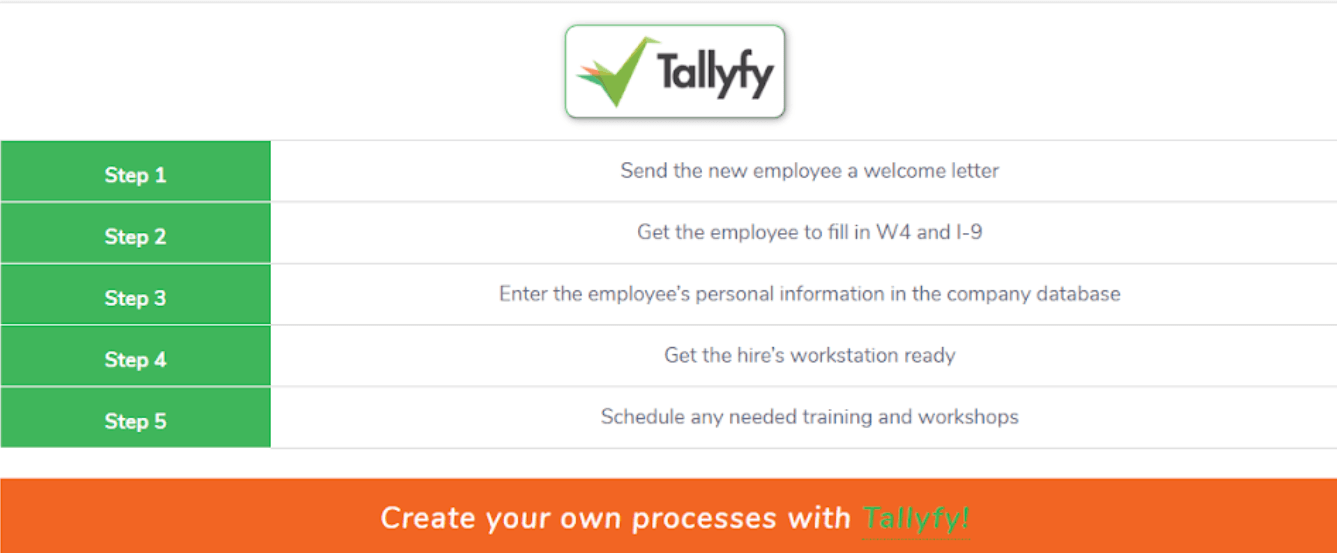 tallyfy workflow example