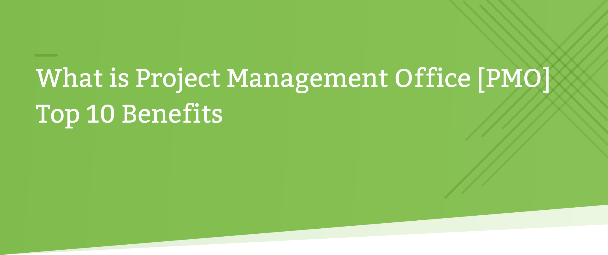 What is project management office PMO header image