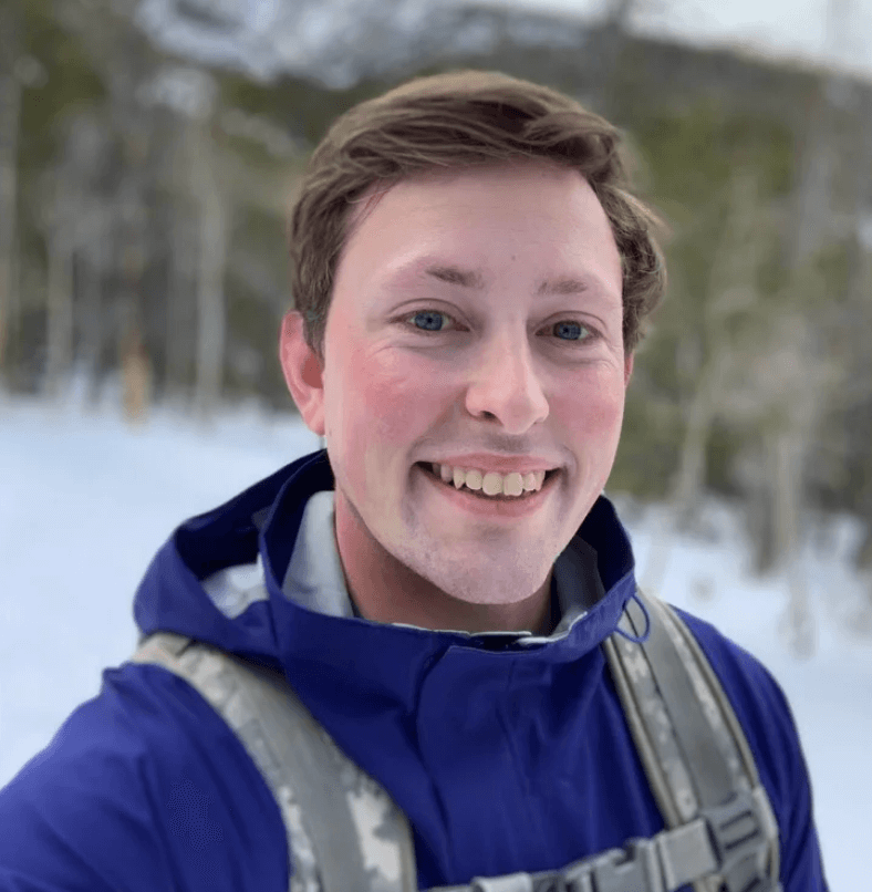 'Jacob Severn while Hiking